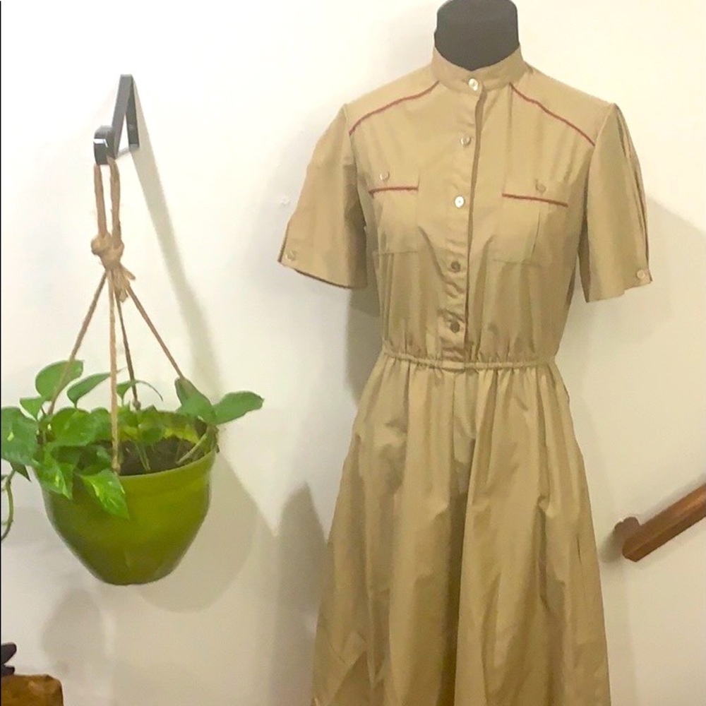Vintage khaki uniform Dress